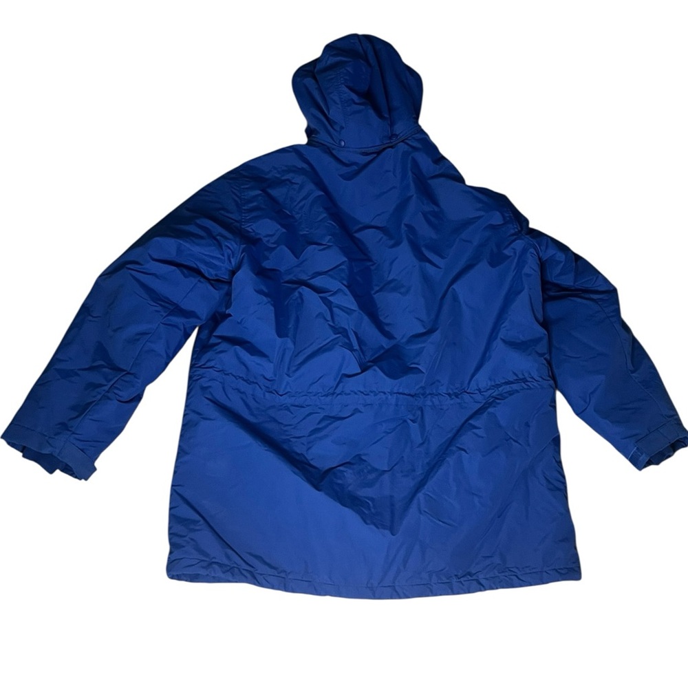 Lands' End Mens Squall Parka Waterproof Fleece Lined Polartec Jacket Blue XL - Picture 7 of 8